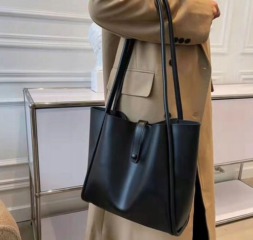 Torebka CZARNA TORBA Damska Miejska Shopper A4 Pojemna na Arena.pl