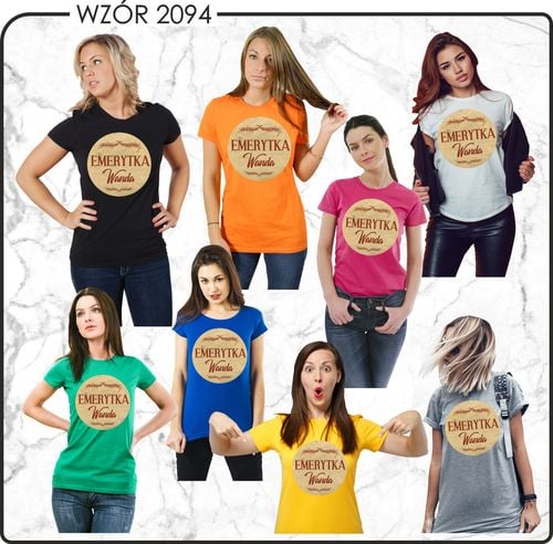 Koszulka z imieniem prezent dla emerytki na Arena.pl