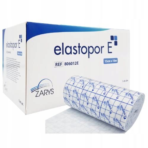 ELASTOPOR E Taśma opatrunkowa włókninowa samoprzylepna 15cm x 10m, 1szt. zdjęcie 1