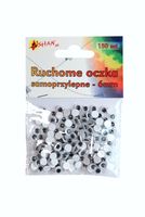 ruchome oczka samoprzylepne 6 mm 150 szt shan so02