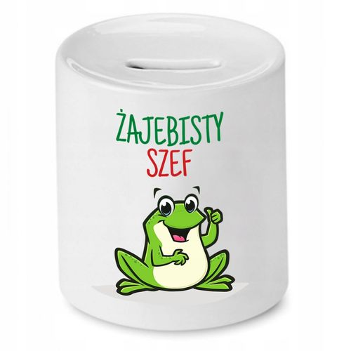 Skarbonka Dla Szefa Szefowa Żajebisty Prezent Z Nadrukiem Ze Zdjęciem na Arena.pl