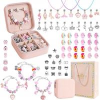 ZESTAW DO ROBIENIA BRANSOLETEK KORALIKI DO BIŻUTERII LITERKI DIY NA PREZENT