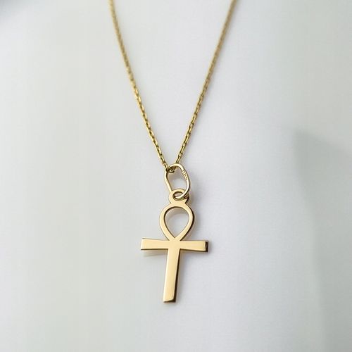 Złota zawieszka krzyżyk Ankh - pr. 585 na Arena.pl