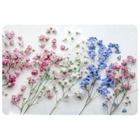 Podkładka mata na stół korkowa laminowana 39x28,5 cm kwiaty gipsówki
