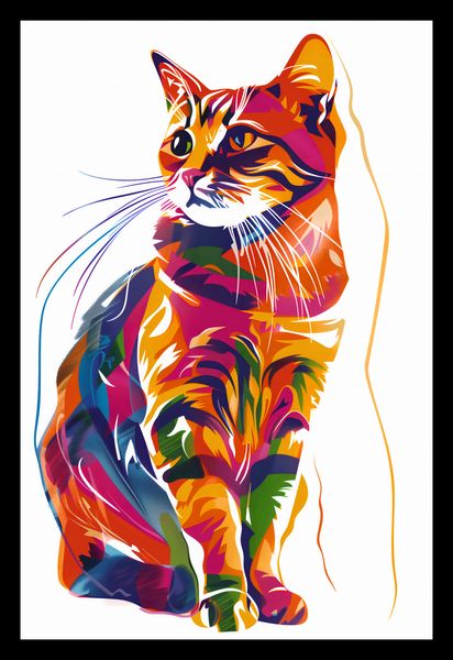 Plakat 20x30cm Nasycony Kot zdjęcie 2