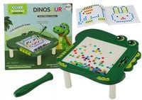 Stolik Tablica Magnetyczna Edukacyjna Dinozaur Pad Układanka Zielona