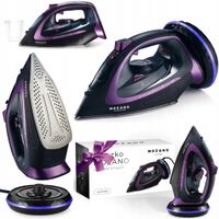 ŻELAZKO BEZPRZEWODOWE PAROWE CERAMICZNA POWŁOKA DUŻA MOC 2600W MOZANO