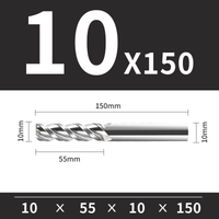 Frez Trzpieniowy VHM 3-Ostrzowy Rozmiar: Ø10x55x10Dx150L