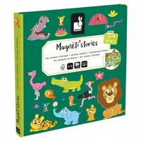 Układanka Magnetyczna Afrykańskie zwierzęta Magneti'stories, 3 lata+, Janod