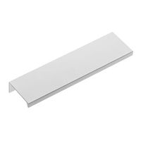Uchwyt meblowy krawędziowy HEXI, do docięcia, aluminium mat, 3,5 m