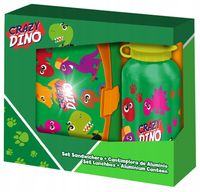 MATA PIANKOWA PUZZLE 90x90cm 9 elementów + torba - Crazy Dino