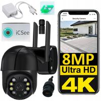 KAMERA OBROTOWA ZEWNĘTRZNA 8MP PRAWDZIWE 4K ULTRA UHD WIFI IP DETEKCJA 8MPx