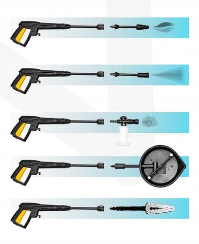 MYJKA CIŚNIENIOWA 2000W 230BAR ALUMINIOWA POMPA SZCZOTKA T-RACER WĄŻ na Arena.pl