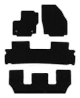 Dywaniki welurowe CARLUX-SILVER Ford S-MAX MK1 FL 7-os. czarne/srebrne