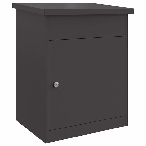 vidaXL Pakket inwerp box met opslag Antraciet 44 x 22 x 82 vidaXL Pakket inwerp box met opslag Antraciet 44 x 22 x 82