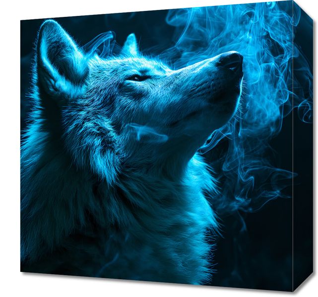 Obraz 40x40cm Oddech Wilka zdjęcie 1