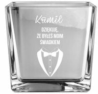 Podziękowanie dla ŚWIADKA wazon GRAWEROWANY IMIĘ