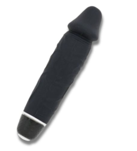 Czarny mały wibrator z silikonu na Arena.pl