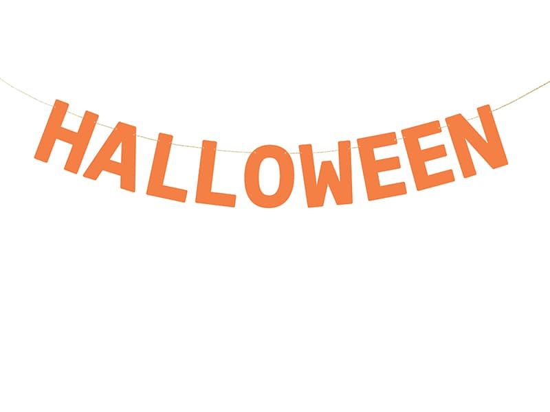 Baner Halloween pomarańczowy 2,5 m zdjęcie 1