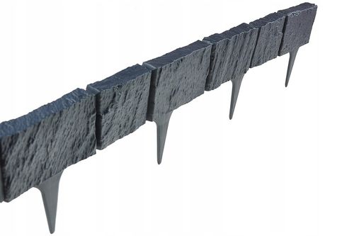 390 cm Piękna PALISADA OGRODOWA Szeroki Rant STEIN Kamień Łupany na Arena.pl