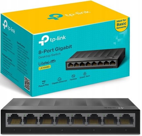 Switch TP-LINK LS1008G 8xLAN na Arena.pl