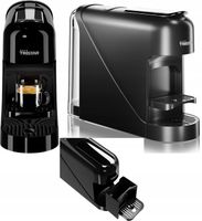 CZARNY Kapsułkowy Ekspres do kawy 1400W duży zbiornik wody na Nespresso