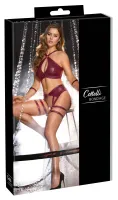 cottelli collection bondage set l ciemnoczerwony matowy z kajdankami