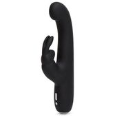 wibrator króliczek slimline g-spot rabbit vibrator black happy rabbit