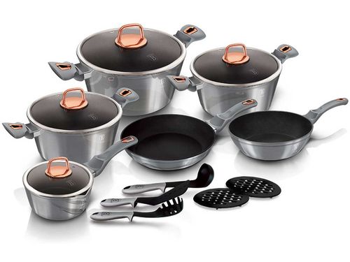 ZESTAW GARNKÓW GRANITOWYCH BERLINGER HAUS BH-6022 MOONLIGHT na Arena.pl