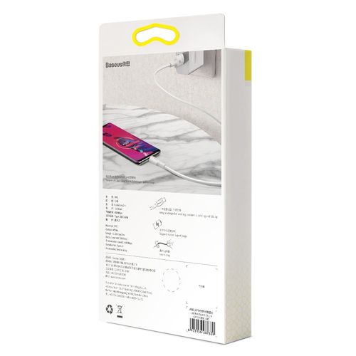 Baseus kabel Double-ring (typ-C | 1m) biały 5A na Arena.pl