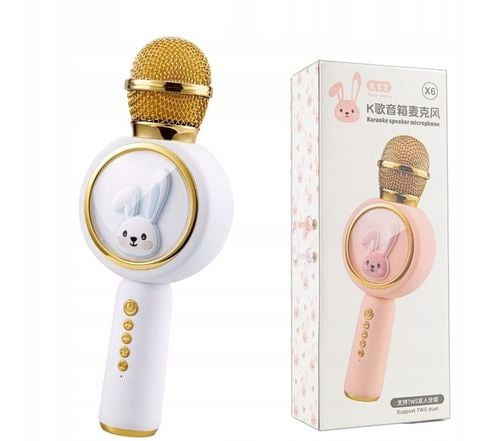 Mikrofon bezprzewodowy KARAOKE głośnik BLUETOOTH SŁODKI KRÓLIK dla na Arena.pl