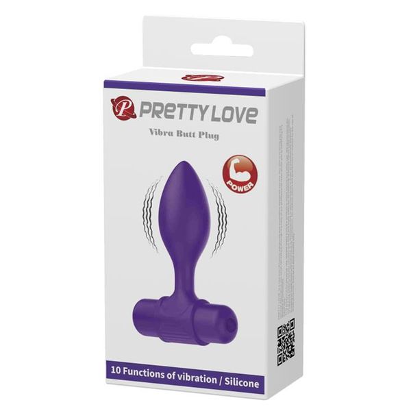 Pretty Love -Vibra Butt Plug Purple zdjęcie 8