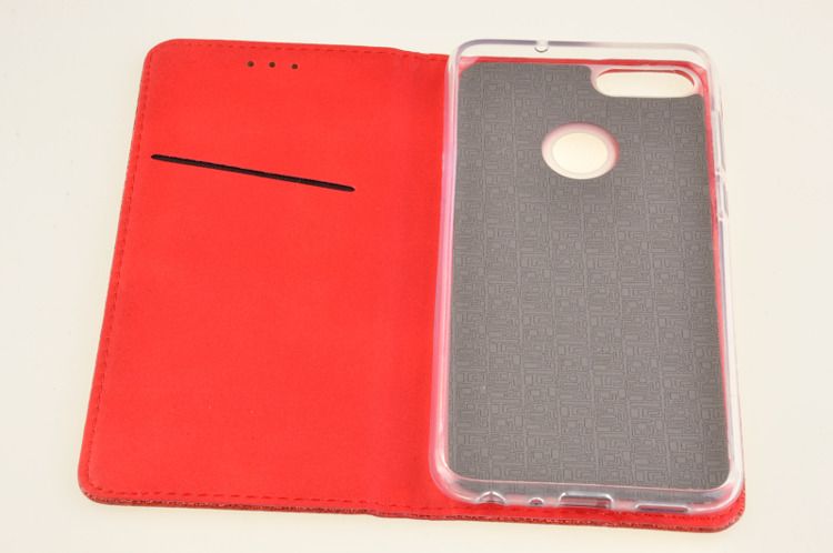 Etui Smart Brokat do HUAWEI P Smart czerwony zdjęcie 4