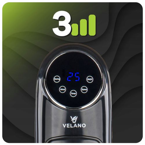 WENTYLATOR KOLUMNOWY PODŁOGOWY OSCYLACJA TIMER WYŚWIETLACZ LCD PILOT na Arena.pl