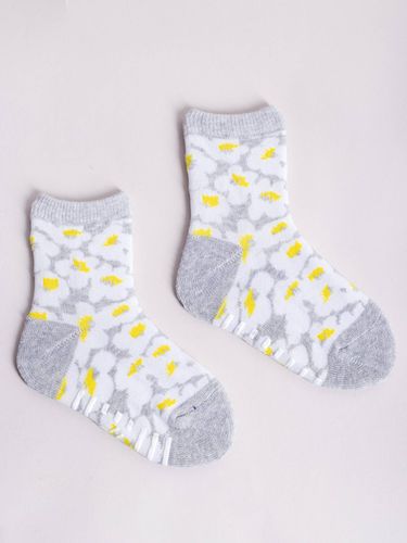 Skarpety bawełniane półfrotte dziewczęce z ABS kolorowe 6PAK 23-26 na Arena.pl