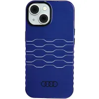audi iml magsafe case iphone 15 / 14 / 13 6.1 niebieski/navy blue
