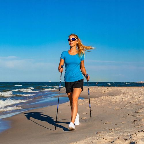 KIJE TREKKINGOWE NORDIC WALKING KIJKI REGULOWANE na Arena.pl