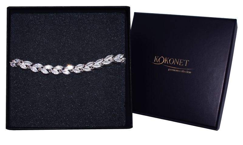 Bransoletka ślubna ROSANA silver zdjęcie 1