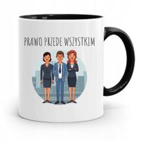 Kubek Czarny Dla Prawnika Mecenasa Pan Mecenas Z Nadrukiem Ze Zdjęciem