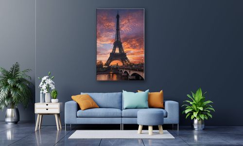 OBRAZ NA PŁÓTNIE PROSTOKĄTNY - Wieża Eiffla na Arena.pl