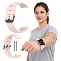 Pasek do Xiaomi Redmi Watch 5 Lite opaska bransoleta silikon różowy 22mm