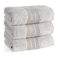 Ręcznik kąpielowy frotte VERANO 70x140 cm srebrny 500 g/m²