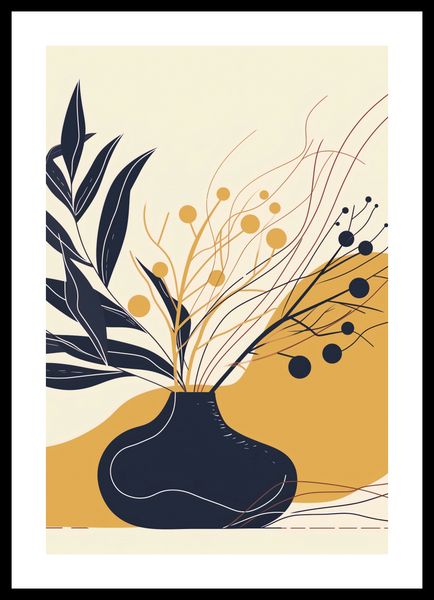 Plakat 68x101cm Spokój Ciemnych Liści zdjęcie 3