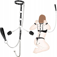 BDSM Bondage Restraints z haczykiem Metal Butt Plug Hook, zestaw Bondage