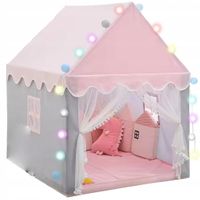 NAMIOT DOMEK DLA DZIECI DO POKOJU OGRODU+LAMPKI LED + Metalowa KONSTRUKCJA