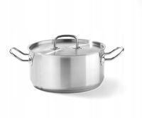 Garnek niski Kitchen Line z pokrywką 4,9 l śr. 240 x 110 h - Hendi 836026