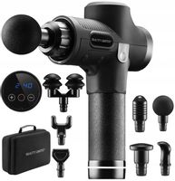 MASAŻER DO PLECÓW CIAŁA 30 POZIOMÓW PISTOLET DO MASAŻU 7 KOŃCÓWEK 120W