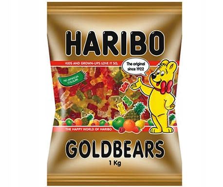 Żelki Haribo Złote Misie 1kg Goldbaren Smak Radości dla Dzieci i Dorosłych na Arena.pl