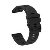 pasek silikonowy do smartwatcha garmin fenix 3/5x/6x/7x pro - czarny