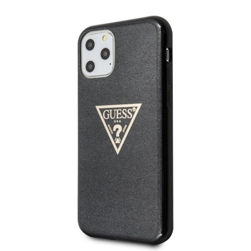 Guess Solid Glitter Triangle - Etui iPhone 11 Pro (Black) na Arena.pl